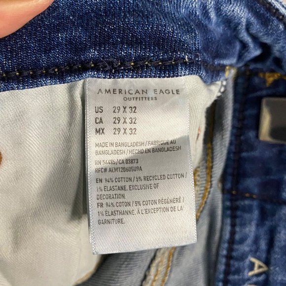 American Eagle Men's Airflex Slim Straight Denim Jeans - Picture 9 of 11